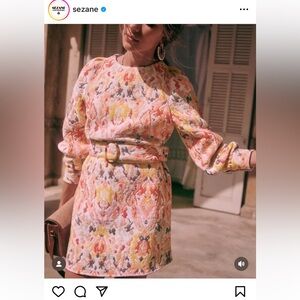 SÉZANE Jacquard dress- NYT- great colors